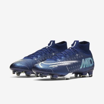 Nike Mercurial Superfly 7 Elite MDS FG - Női Focicipő - Kék/Fehér/Fekete/Metal Titán